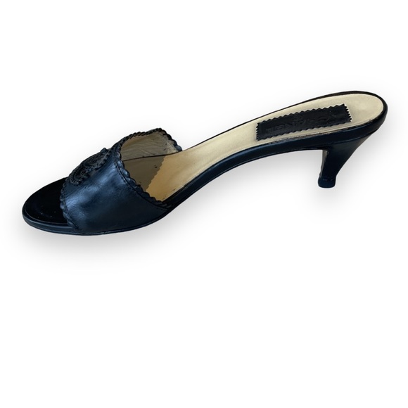 chanel slip on kitty heel sandals 38 - Picture 4 of 7